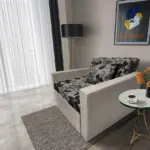 Virág ágyneműtartós fotelágy ezüst serlegszürke szövet