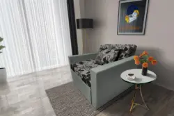 Virág ágyneműtartós fotelágy óezüst szövet