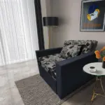 Virág ágyneműtartós fotelágy ónix szövet