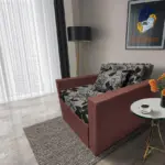 Virág ágyneműtartós fotelágy toszkán vörös szövet