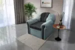 Alíz 1-es fotel csukaszürke és bivalyfekete