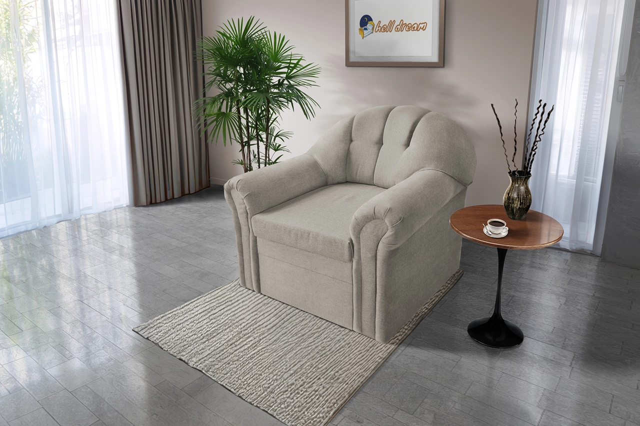 Alíz 1-es fotel ezüst serlegszürke