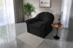 Alíz 1-es fotel fekete