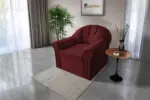 Alíz 1-es fotel ódon borvörös szenzációs színben