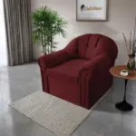 Alíz 1-es fotel ódon borvörös szenzációs színben