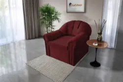 Alíz 1-es fotel ódon borvörös szenzációs színben