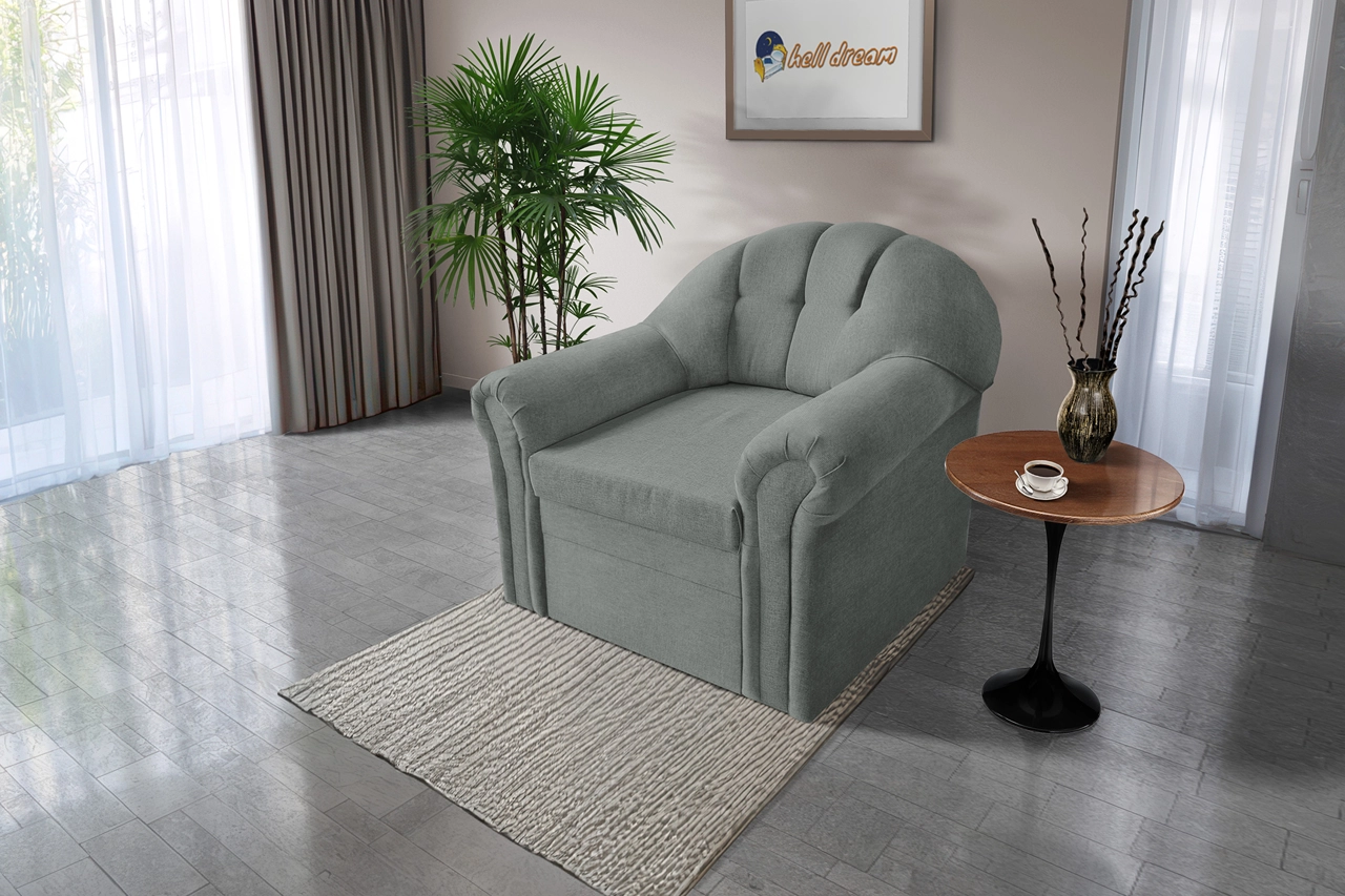 Alíz 1-es fotel óezüst