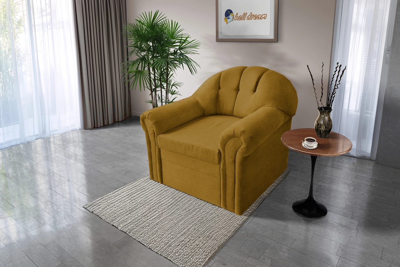 Alíz 1-es fotel őszarany