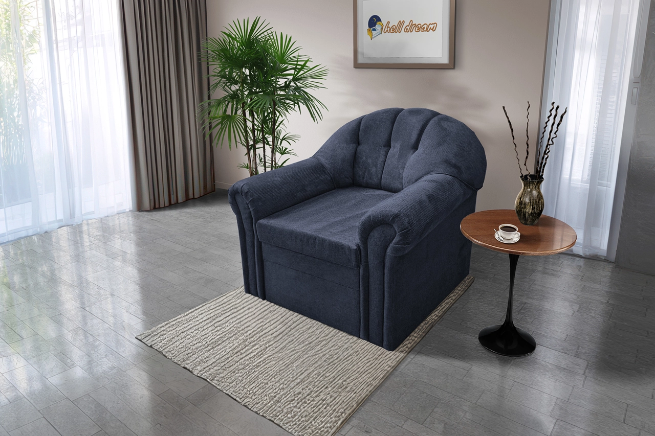 Alíz 1-es fotel sötét palakék