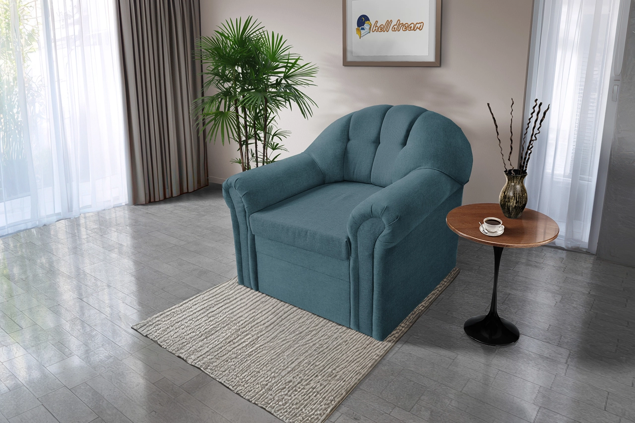 Alíz 1-es fotel szürkés kadét