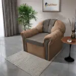 Alíz 1-es fotel világos datolyabarna és vakondszürke