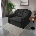 Alíz 2-es kanapé ágyazható bivalyfekete színű vízlepergető szenzációs szövet