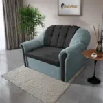 Alíz 2-es kanapé ágyazható csukaszürke és bivalyfekete