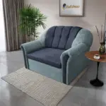 Alíz 2-es kanapé ágyazható csukaszürke és sötét palakék