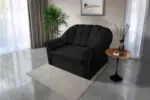 Alíz 2-es kanapé ágyazható fekete
