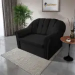 Alíz 2-es kanapé ágyazható fekete