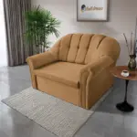 Alíz 2-es kanapé ágyazható okker