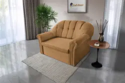 Alíz 2-es kanapé ágyazható okker