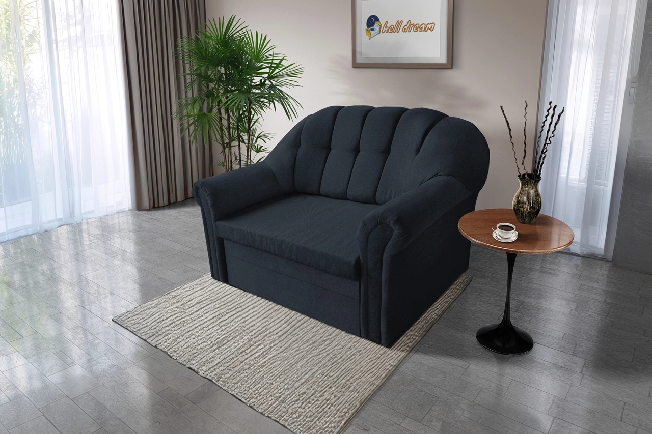 Alíz 2-es kanapé ágyazható ónix