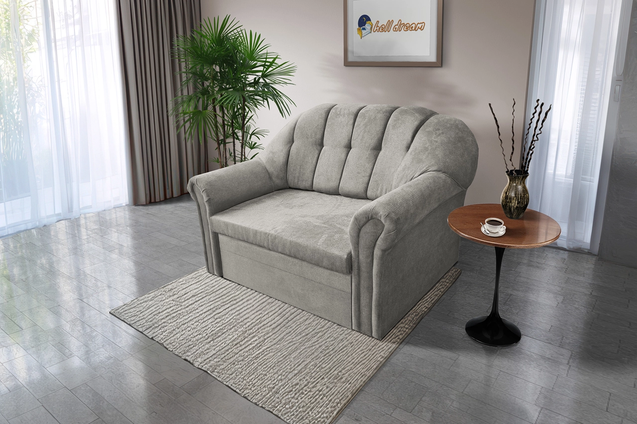 Alíz 2-es kanapé ágyazható ónszürke