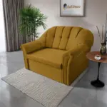 Alíz 2-es kanapé ágyazható őszarany