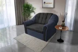 Alíz 2-es kanapé ágyazható sötét palakék és bivalyfekete