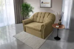 Alíz 2-es kanapé ágyazható sötét sivatagsárga