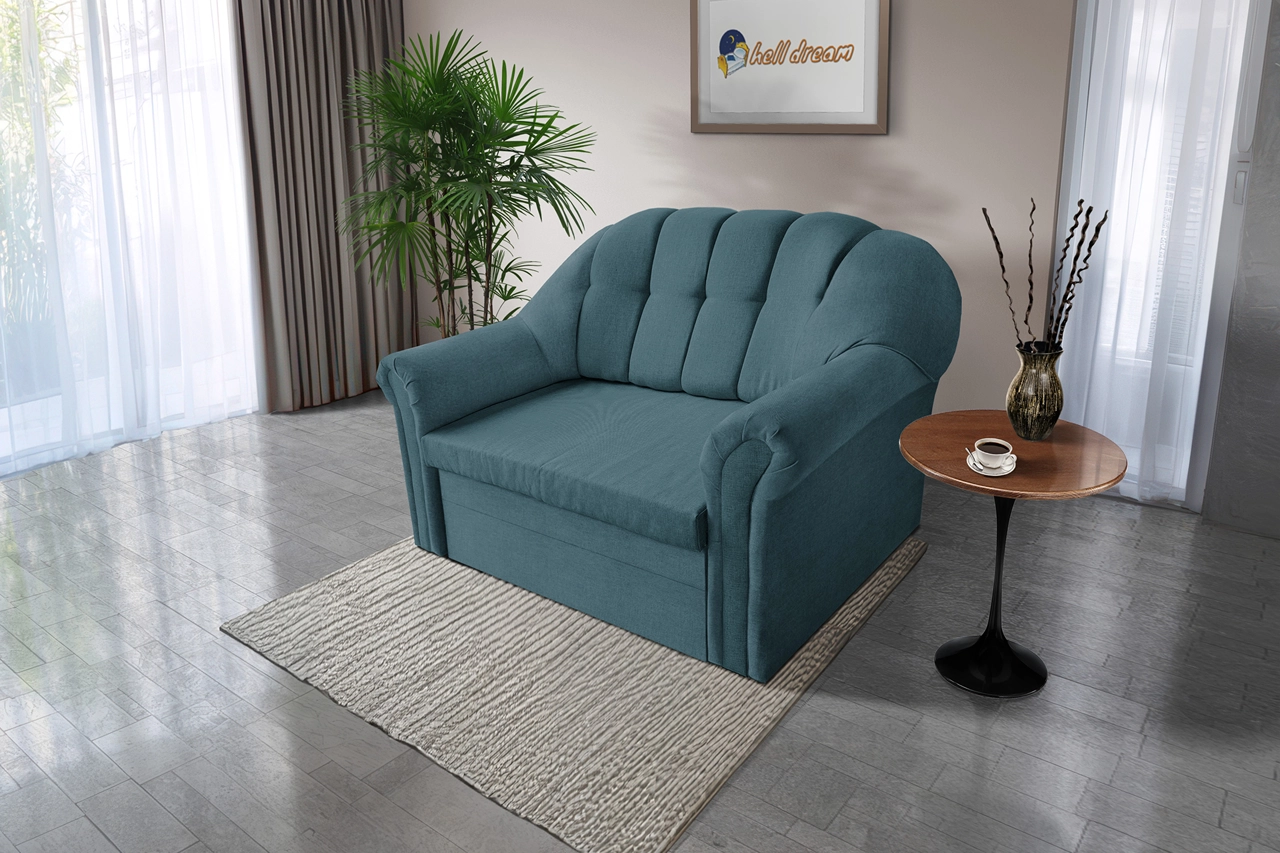 Alíz 2-es kanapé ágyazható szürkés kadét