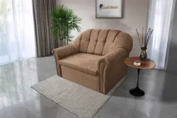 Alíz 2-es kanapé ágyazható világos datolyabarna