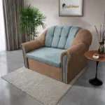 Alíz 2-es kanapé ágyazható világos datolyabarna és csukaszürke