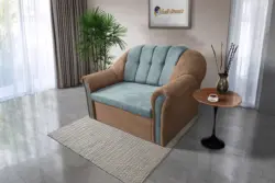 Alíz 2-es kanapé ágyazható világos datolyabarna és csukaszürke