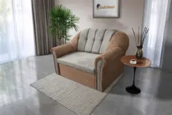 Alíz 2-es kanapé ágyazható világos datolyabarna és ónszürke