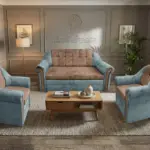 Alíz 3-1-1 ülőgarnitúra csukaszürke és világos datolyabarna