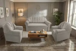 Alíz 3-1-1 ülőgarnitúra ezüst serlegszürke