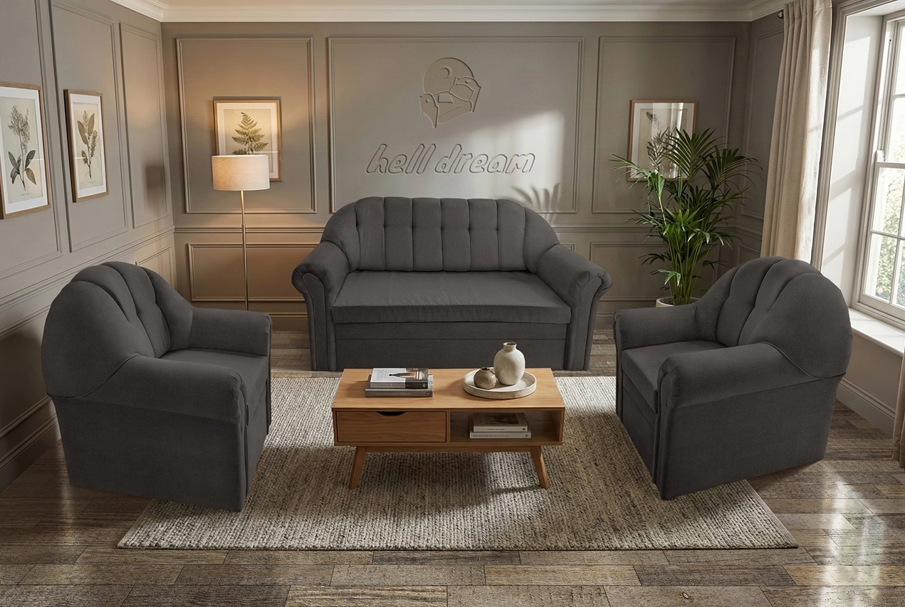 Alíz 3-1-1 ülőgarnitúra kvarcszürke