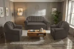 Alíz 3-1-1 ülőgarnitúra mély földszürke