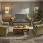 Alíz 3-1-1 ülőgarnitúra sötét sivatagsárga és vakondszürke