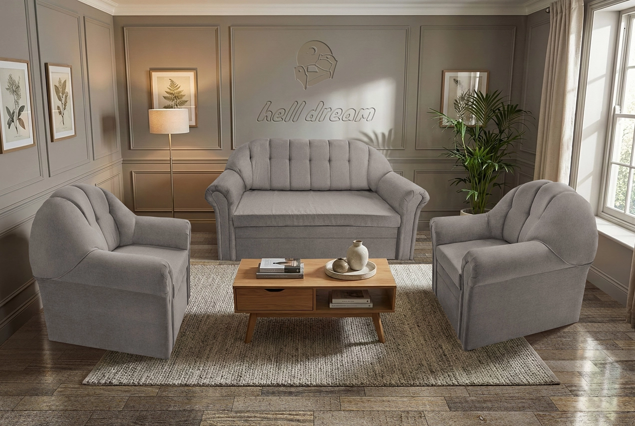 Alíz 3-1-1 ülőgarnitúra szamárszürke