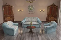 Alíz 3-2-1 ülőgarnitúra csukaszürke és ónszürke