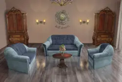 Alíz 3-2-1 ülőgarnitúra csukaszürke és sötét palakék