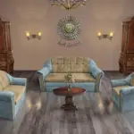 Alíz 3-2-1 ülőgarnitúra csukaszürke és sötét sivatagsárga