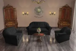 Alíz 3-2-1 ülőgarnitúra fekete