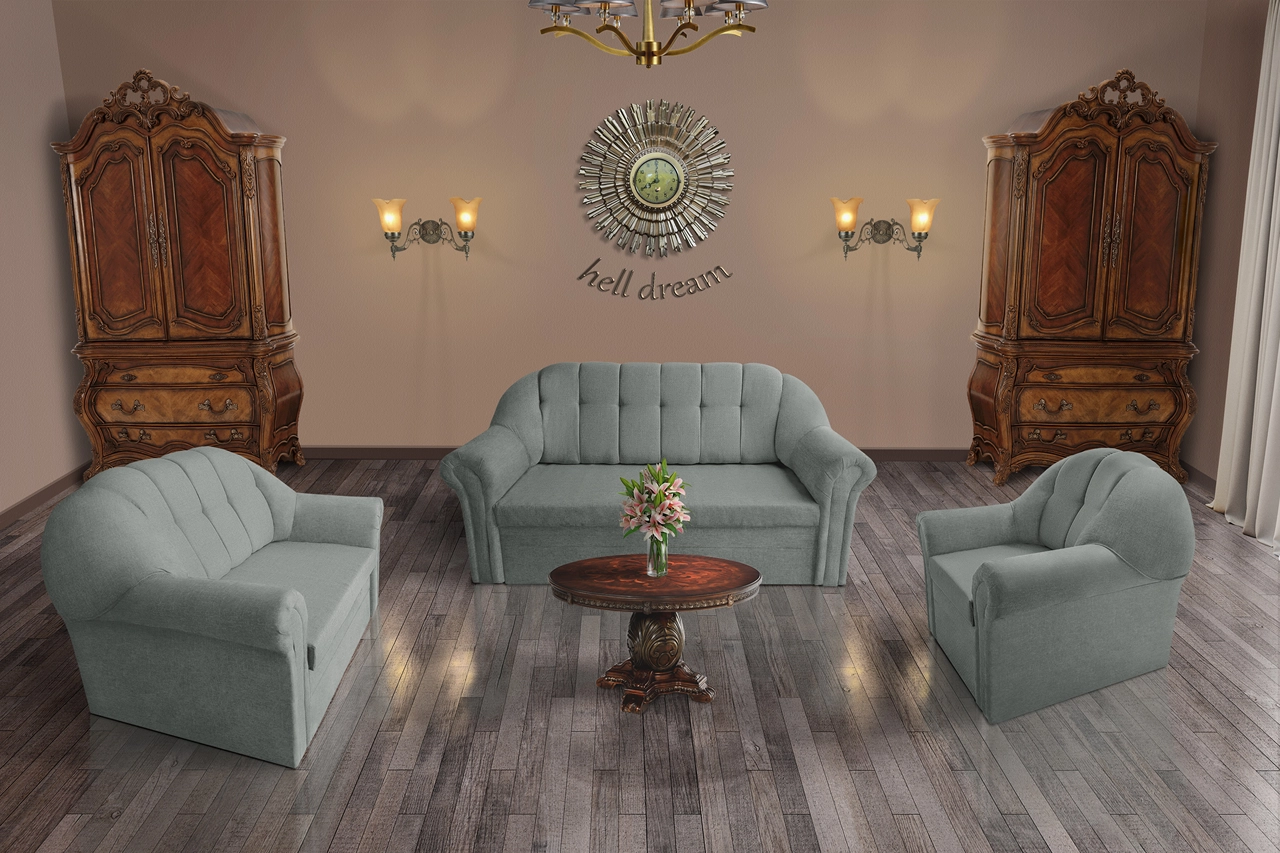 Alíz 3-2-1 ülőgarnitúra óezüst