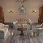 Alíz 3-2-1 ülőgarnitúra ónszürke és világos datolyabarna