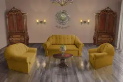 Alíz 3-2-1 ülőgarnitúra őszarany