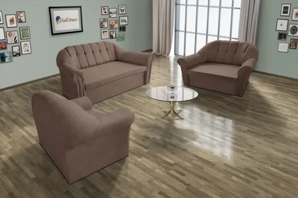 Alíz 3-2-1 ülőgarnitúra pasztell taupe szenzációs színben - image 2