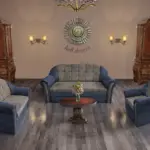 Alíz 3-2-1 ülőgarnitúra sötét palakék és vakondszürke