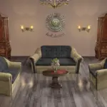 Alíz 3-2-1 ülőgarnitúra sötét sivatagsárga és bivalyfekete