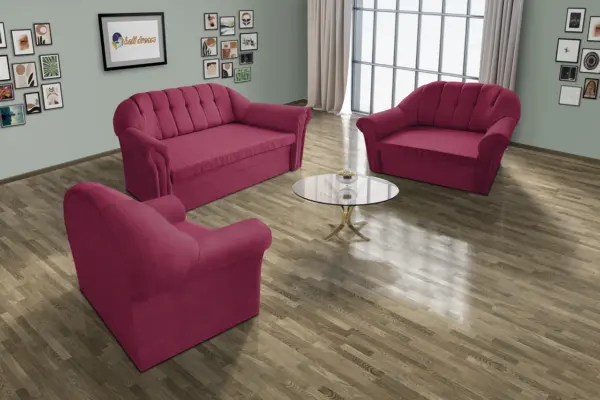 Alíz 3-2-1 ülőgarnitúra szeder szenzációs színben - image 2