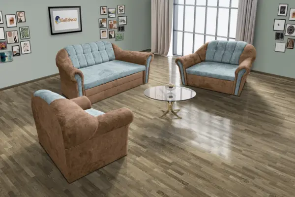 Alíz 3-2-1 ülőgarnitúra világos datolyabarna és csukaszürke